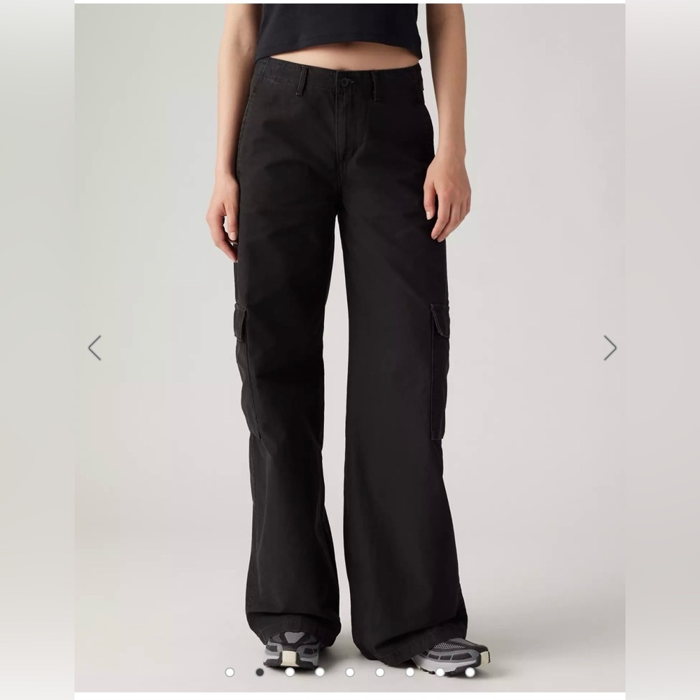 Levi's Black Boot Cut Cargo Pants